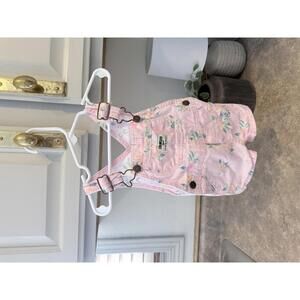 OshKosh B'gosh Pink Floral Baby Girl Overalls
